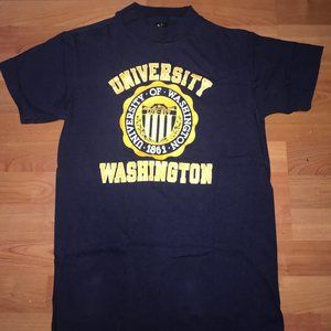 NEW! UNIVERSITY OF WASHINGTON SHIRT LUX SIT LOGO S